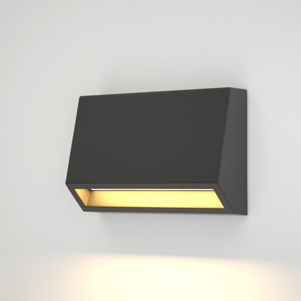 it-Lighting Blue LED 3W 3CCT Outdoor Wall Lamp Anthracite D10cmx7cm (80202140) - Image 2