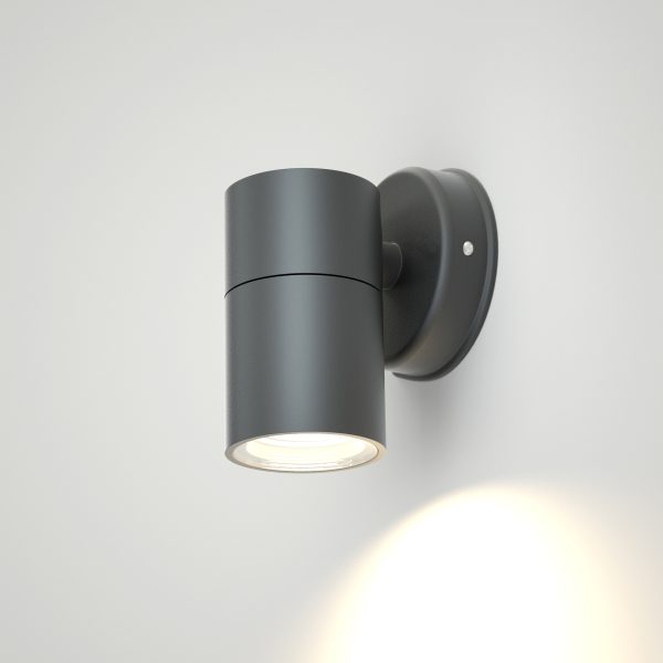 it-Lighting Eklutna 1xGU10 Outdoor Wall Lamp Anthracite D:11.3cmx11.3cm (80200544) - Image 2