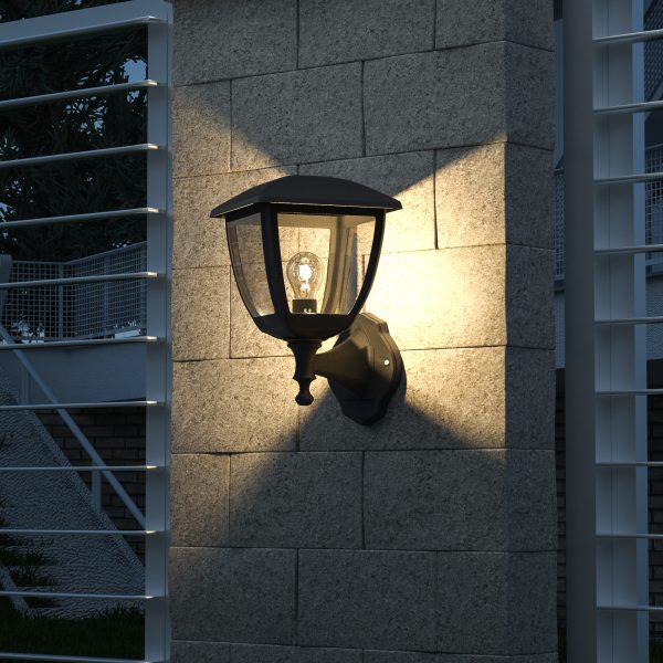 it-Lighting Avalanche 1xE27 Outdoor Wall Lamp Black D:22cmx30cm (80201214) - Image 3