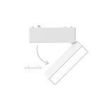 Φωτιστικό LED 5W 3CCT για Ultra-Thin μαγνητική ράγα σε λευκή απόχρωση (by tuya and zigbee) D:12,8cmX8cm (T04905-WH) - Image 2
