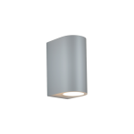 it-Lighting Michigan 2xGU10 Outdoor Up-Down Wall Lamp Grey D14.7cmx9cm (80200134)