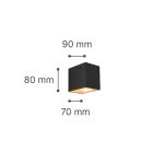 it-Lighting Norman 1xGU10 Outdoor Up or Down Wall Lamp White D:8cmx7cm (80200424) - Image 3