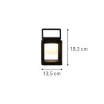 Εξωτ. Χώρου Ontario LED 2W 3000K Πορτατίφ-Λάμπα Black D18,2cmx13,5cm (80100311) - Image 2