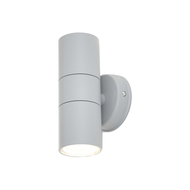Ouachita-grey it-Lighting Ouachita 2xGU10 Outdoor Up-Down Wall Lamp Grey D15.2cmx11.3cm (80200634) - Image 1