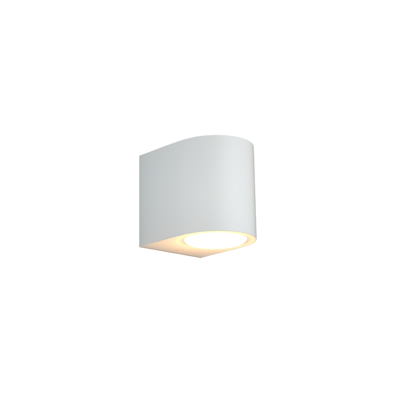 Powell-white-80200224 Επιτοίχιο Φωτιστικό Powell 1xGU10 Εξωτ. Χώρου Up or Down Λευκό D:9cmx8cm It-Lighting (80200224) - Image 1