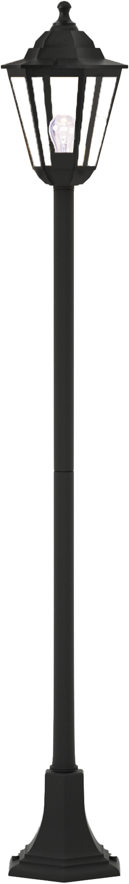 Redfish-3 it-Lighting Redfish 1xE27 Outdoor Pole Light Black D:120cmx21.6cm (80500214) - Image 1