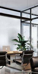 Κρεμαστό γραμμικό φωτιστικό LED σε μαύρη απόχρωση (6030-120-BL) - Image 3