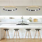 Κρεμαστό φωτιστικό LED 56W χρώμιο αλουμίνιο και ακρυλικό (6033-B-CH) - Image 3