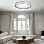 Φωτιστικό οροφής LED 80W από χρώμιο μέταλλο και κρύσταλλα (42013-Α) - Image 2