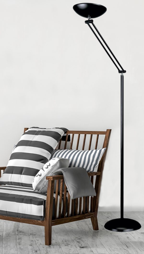 Επιδαπέδιο φωτιστικό από λευκό μέταλλο (45017-Λευκό) - Image 2