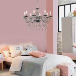 Κρεμαστό φωτιστικό από φιμέ γυαλί και κρύσταλλα (5314-8Φ-Φιμέ) - Image 2