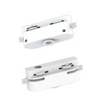 Βάση λευκή για μονόφωτο μονοφασική ράγα (TC005-Λευκό)