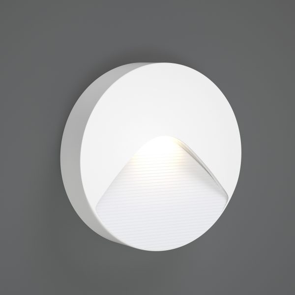 it-Lighting Horseshoe LED 2W 3CCT Outdoor Wall Lamp White D:12.8cmx3cm (80201920) - Image 2