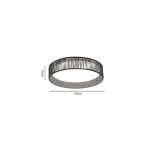 Πλαφονιέρα οροφής LED 24W 3CCT (by switch on base) από σχοινί και ακρυλικό D:33cm (42039-C) - Image 2