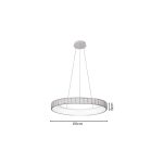 Κρεμαστό Φωτιστικό LED από σχοινί 3CCT, 32W  D:60x8cm (42041) - Image 2