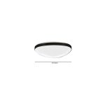 Πλαφονιέρα οροφής LED 25W 3CCT από μαύρο μέταλλο και ακρυλικό D:61,5x5cm (42043-Black) - Image 2