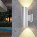 Σποτ Εξωτ. Χώρου Πλαστικό Winnipeg 2xΕ27 Outdoor Up-Down Wall Lamp Grey D:15.3cmx26cm (80203434) - Image 3