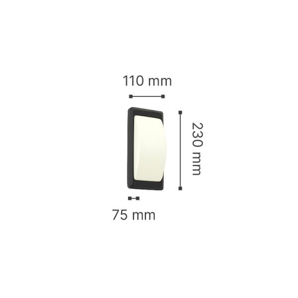 Wilson Εξωτερικού Χώρου Απλίκα Γκρι D:23cmx11cm It-Lighting (80202834) - Image 3