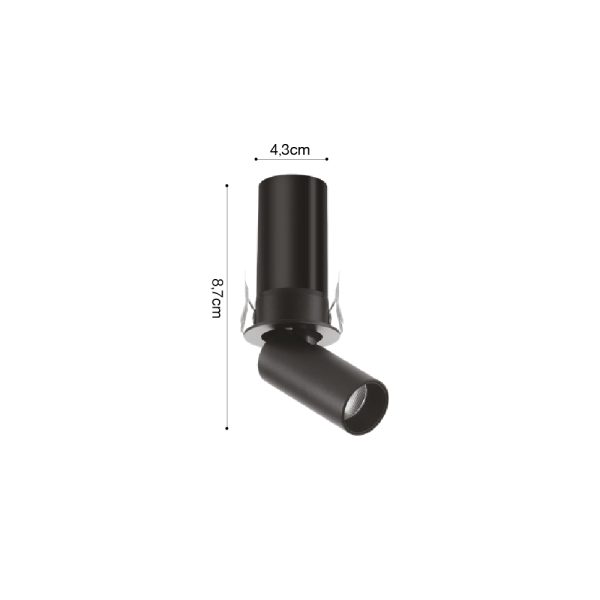 Downlight σποτ 5W 3CCT σε μαύρη απόχρωση (X00170B) - Image 3