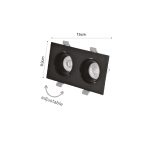 Downlight σποτ GU10 σε λευκή και μαύρη απόχρωση (X00330WB) - Image 2