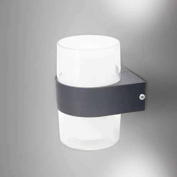 Εξωτ. Χώρου Athabasca LED 8W 3000K Outdoor Wall Lamp Anthracite D:10,5cmx13,5cm (80203241) - Image 3