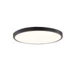 Πλαφονιέρα οροφής LED 28W 3CCT (διακόπτη στην βάση) από μαύρο μέταλλο και ακρυλικό D:40cm (42035-C-Black)