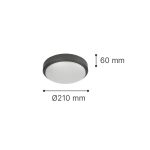 it-Lighting Echo LED 15W 3CCT Outdoor Ceiling Light White D:21cmx6cm (80300220) - Image 3