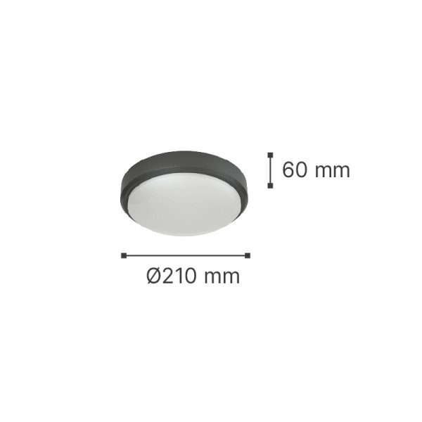 it-Lighting Echo LED 15W 3CCT Outdoor Ceiling Light White D:21cmx6cm (80300220) - Image 3