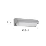 Εξωτ. Χώρου Erie LED 10W 3000K Outdoor Wall Lamp Anthracite D:26,1cmx7cm (80203040) - Image 2