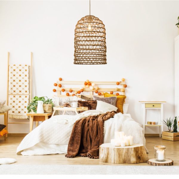 Κρεμαστό Φωτιστικό από σχοινί 1xE27 D:35cm (4048-B) - Image 4