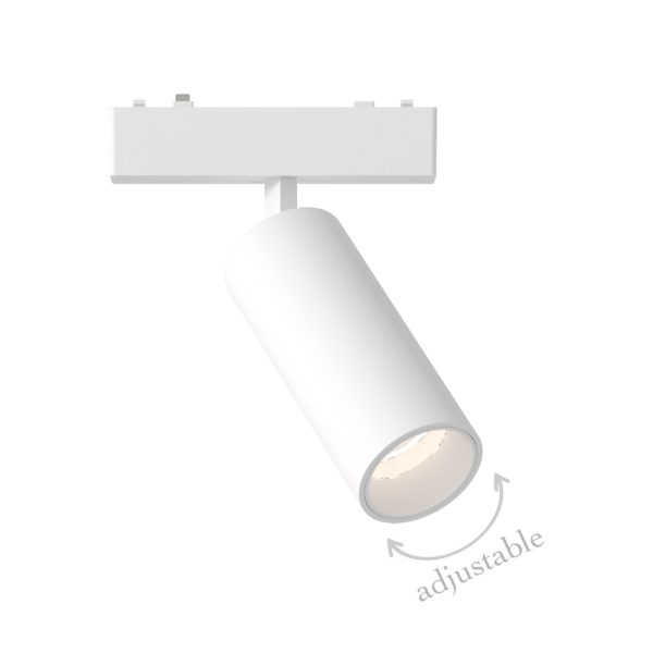 Φωτιστικό LED 9W 3CCT για Ultra-Thin μαγνητική ράγα σε λευκή απόχρωση (by tuya and zigbee) D:16cmX4,5cm (T05105-WH) - Image 2