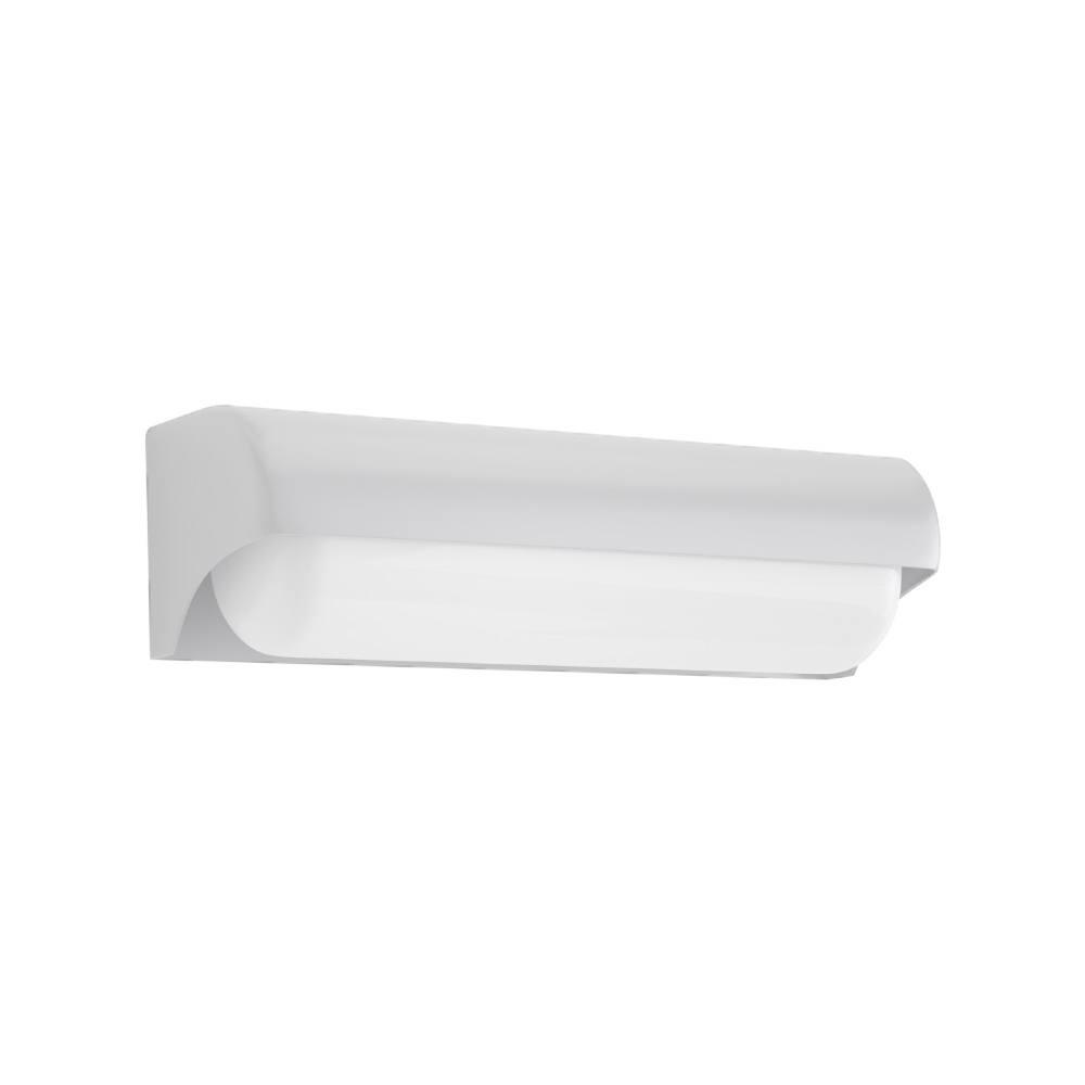 sadsad Εξωτ. Χώρου Erie LED 10W 3000K Outdoor Wall Lamp White D:26,1cmx7cm (80203020) - Image 1