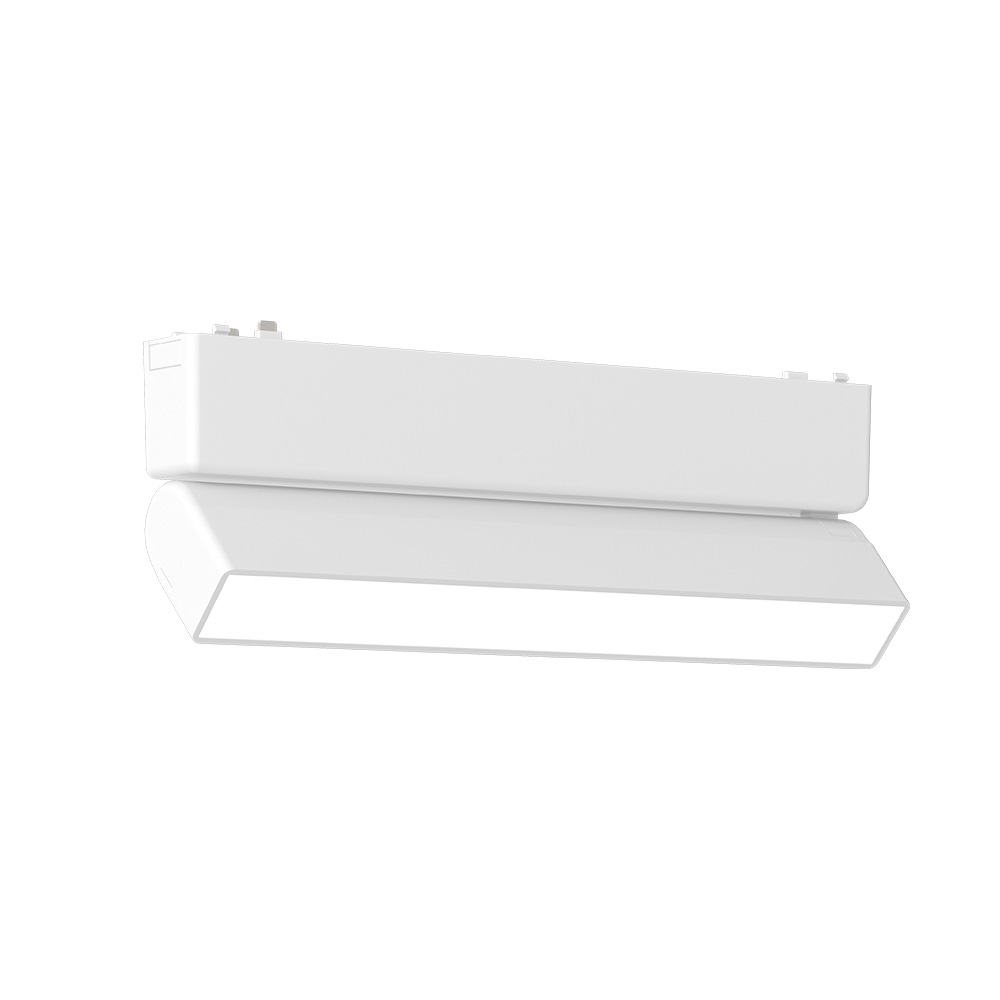 t-3401-white-photo Φωτιστικό LED 10W 3000K για Ultra-Thin μαγνητική ράγα σε λευκή απόχρωση D:23cmX8cm (T03401-WH) - Image 1