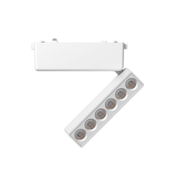 Φωτιστικό LED 6W 3000K για Ultra-Thin μαγνητική ράγα σε λευκή απόχρωση D:12,2cmX8cm (T03301-WH) - Image 3