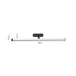 Φωτιστικό LED 20W 3000K για Ultra-Thin μαγνητική ράγα σε μαύρη απόχρωση D:80x8,7cm (T04201-BL) - Image 3
