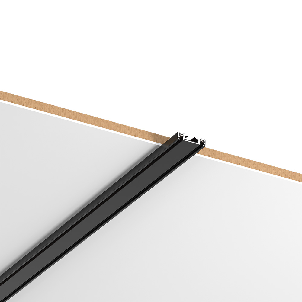 tr008-bl Ultra-Thin μαγνητική ράγα σε μαύρη απόχρωση D:2m (TR008-BL) - Image 1
