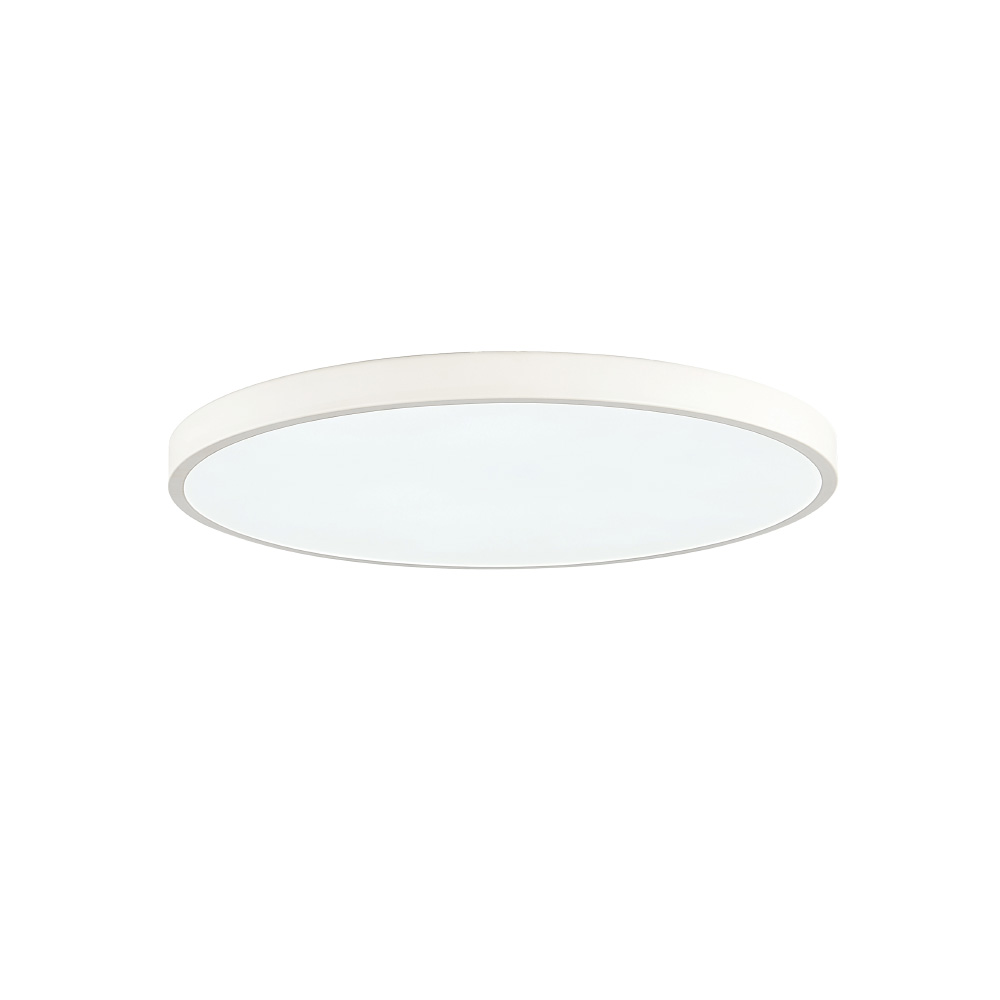 white Πλαφονιέρα οροφής LED 28W 3CCT (διακόπτη στην βάση) από λεύκο μέταλλο και ακρυλικό D:40cm (42035-C-White ) - Image 1