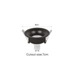 Downlight σποτ GU10 σε μαύρη απόχρωση (X00340B) - Image 2