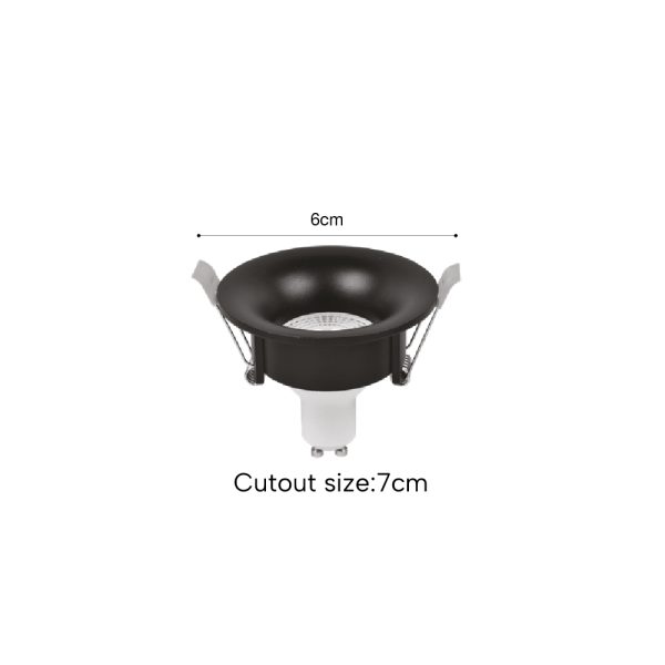 Downlight σποτ GU10 σε μαύρη απόχρωση (X00340B) - Image 2