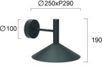 Φωτιστικό Απλίκα Τοίχου LED 6W 3000K Μαύρο Marsi - Image 4