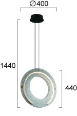 Κρεμαστό Μονόφωτο LED 20W 3000K Φυμέ Tamara - Image 3