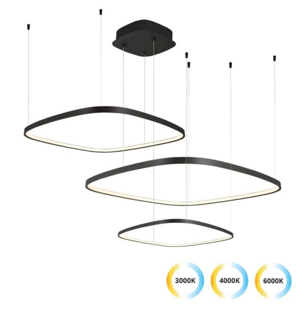 Κρεμαστό Φωτιστικό LED 70W 3CCT με τηλεχειρισμό Lorenzo - Image 2