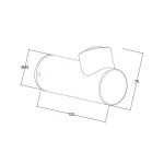 Επιτοίχιο Εξωτερικό Φωτιστικό LED IP54 7W 65° 3000K Μαύρο Look - Image 2