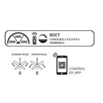 Ανεμιστήρας Οροφής BAY με LED 20W, DC Μοτέρ & Smart App - Λευκό/Ξύλο (102000910) - Image 3
