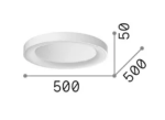 Πλαφονιέρα οροφής LED 25W 2250Lm 3000K D50cm Planet Brass - Image 2