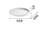 Πλαφονιέρα οροφής LED 29W 2650Lm 3000K D60cm Planet Brass - Image 2