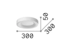 Πλαφονιέρα οροφής LED 15W 1350Lm 3000K D30cm Planet Brass - Image 2