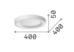Πλαφονιέρα οροφής LED 20W 1850Lm 3000K D40cm Planet Brass - Image 2